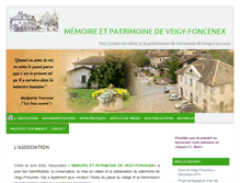 Tablet Screenshot of patrimoine-veigy.com